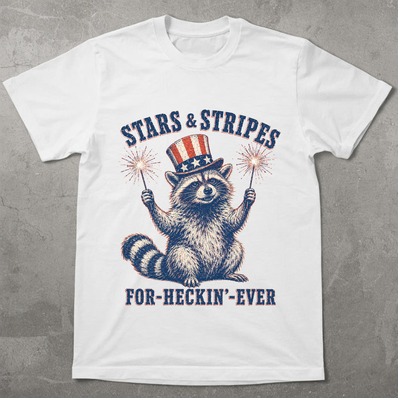 WZ_raccoon_stars_and_stripes_forever_shopify_comfort_colors_1717_flatlay_1_mockup_white