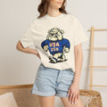 Vintage USA Bulldog Mascot Graphic Tee