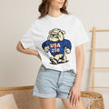 Vintage USA Bulldog Mascot Graphic Tee