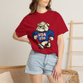 Vintage USA Bulldog Mascot Graphic Tee