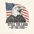 WZ_eagle_still_land_of_the_free_shopify_comfort_colors_1717_fabric_square_ivory