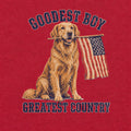 WZ_golden_retriever_goodest_boy_greatest_country_shopify_comfort_colors_1717_fabric_square_red
