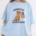 WZ_golden_retriever_goodest_boy_greatest_country_shopify_comfort_colors_1717_mockup_woman_2_chambray
