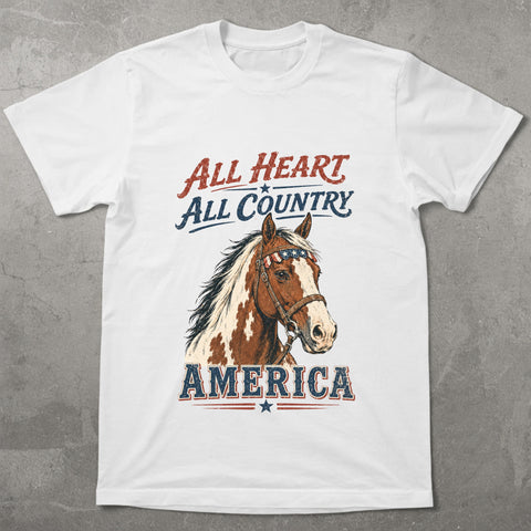 WZ_horse_all_heart_all_country_america_shopify_comfort_colors_1717_flatlay_1_mockup_white