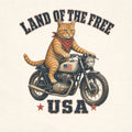 WZ_motorcycle_cat_land_of_the_free_shopify_comfort_colors_1717_fabric_square_ivory