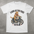 WZ_motorcycle_cat_land_of_the_free_shopify_comfort_colors_1717_flatlay_1_mockup_white