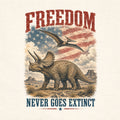 WZ_tric_freedom_never_goes_extinct_white_shopify_comfort_colors_1717_fabric_square_ivory